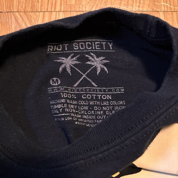 Riot Society Geisha Skeleton Long Sleeve Tee Men’s Medium - Picture 3 of 4